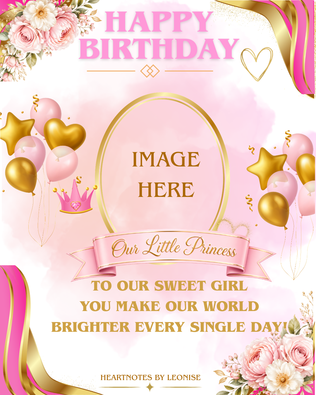Rainbow Birthday Adventure Photo Card preview